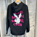 ASSC Playboy Black Pink Hoodie Sz M