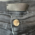 Amiri MX1 Black Paisley Thrasher Black Denim Jeans Sz 32
