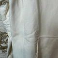Dior Flower Embroidered Spellout White Hoodie Sz S