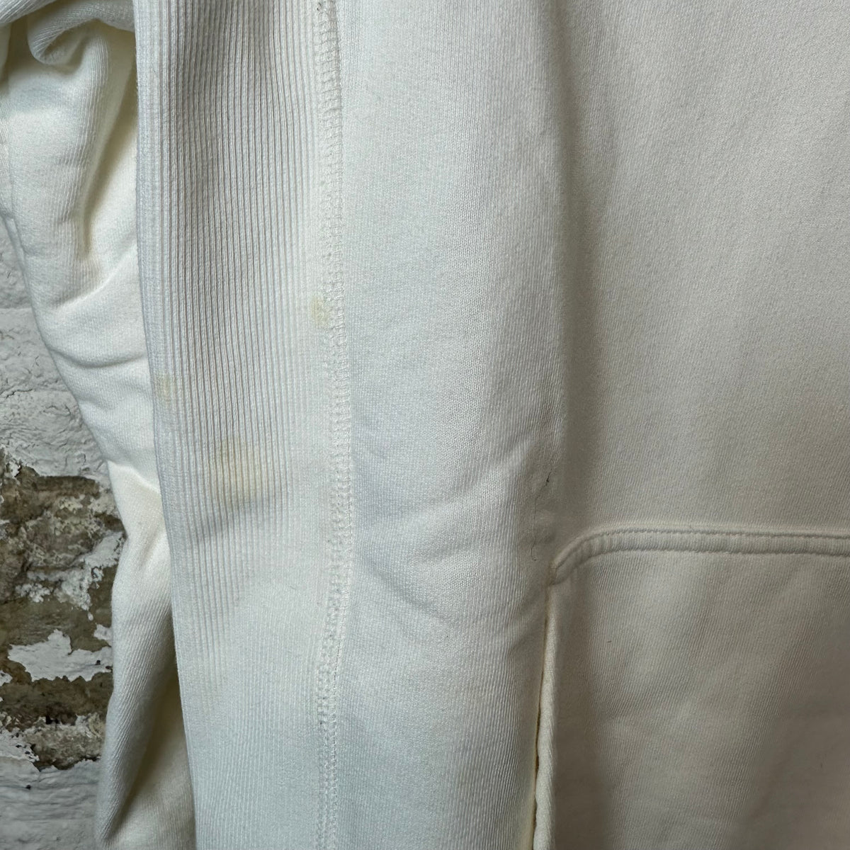 Dior Flower Embroidered Spellout White Hoodie Sz S