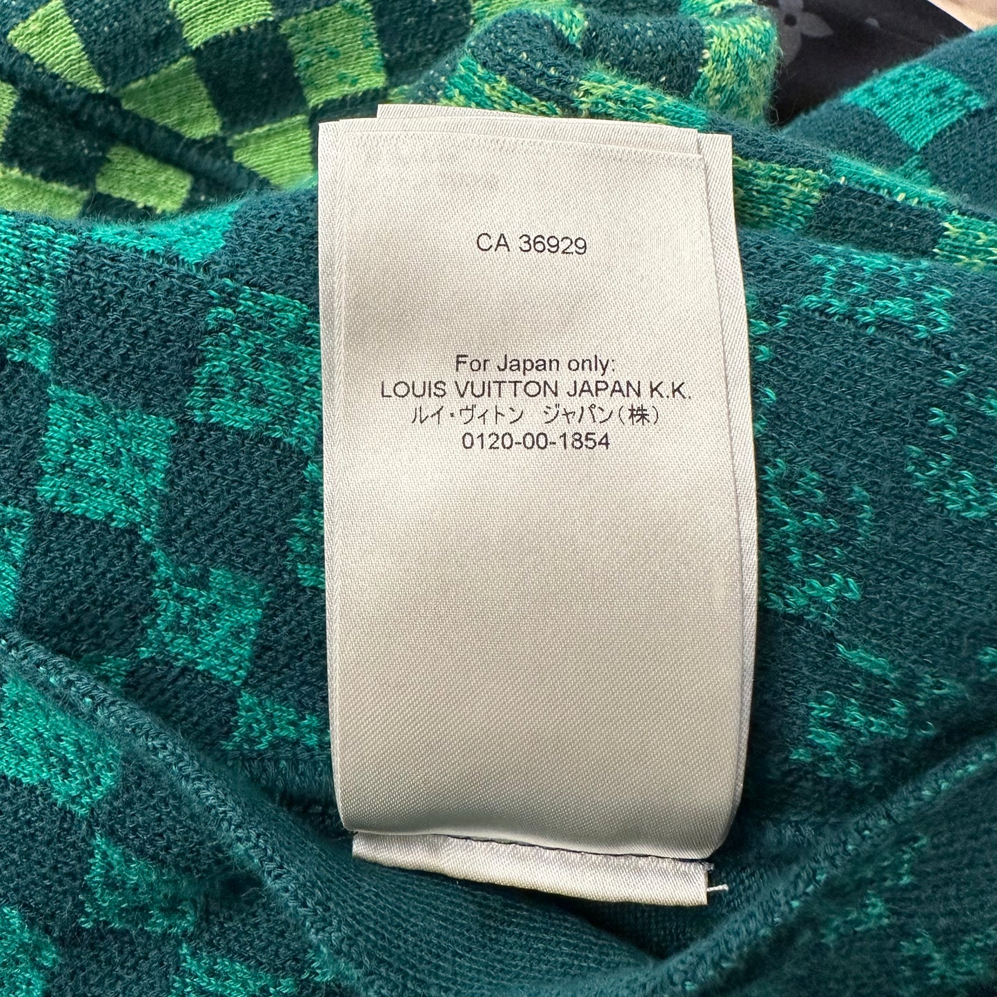Louis Vuitton Green Reversible Checker Jacket Sz XS
