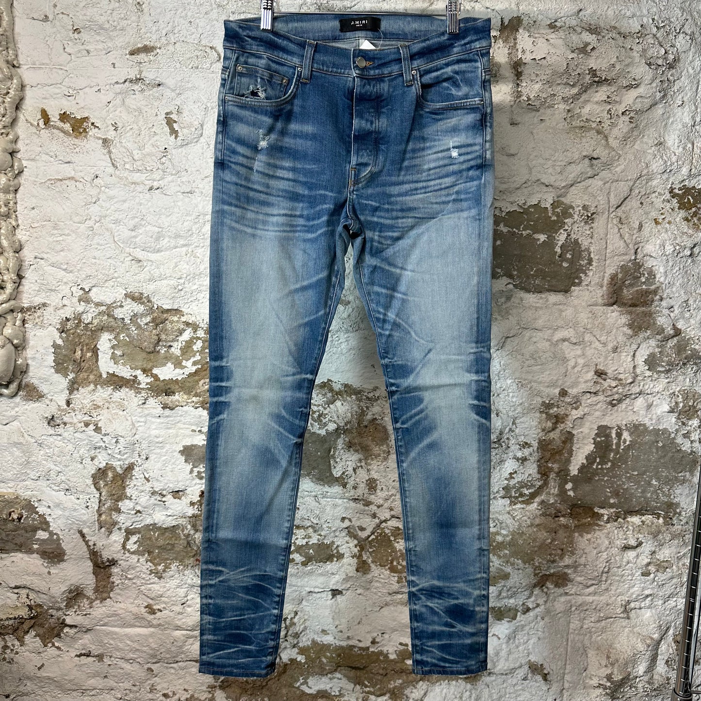 Amiri Plain Honeycomb Denim Jeans Sz 32