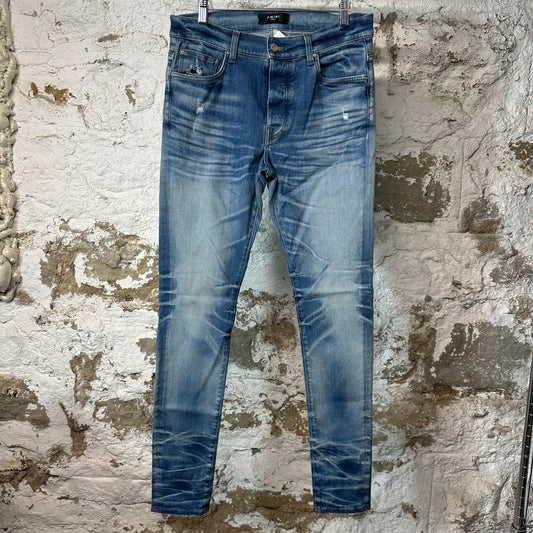 Amiri Plain Honeycomb Denim Jeans Sz 32