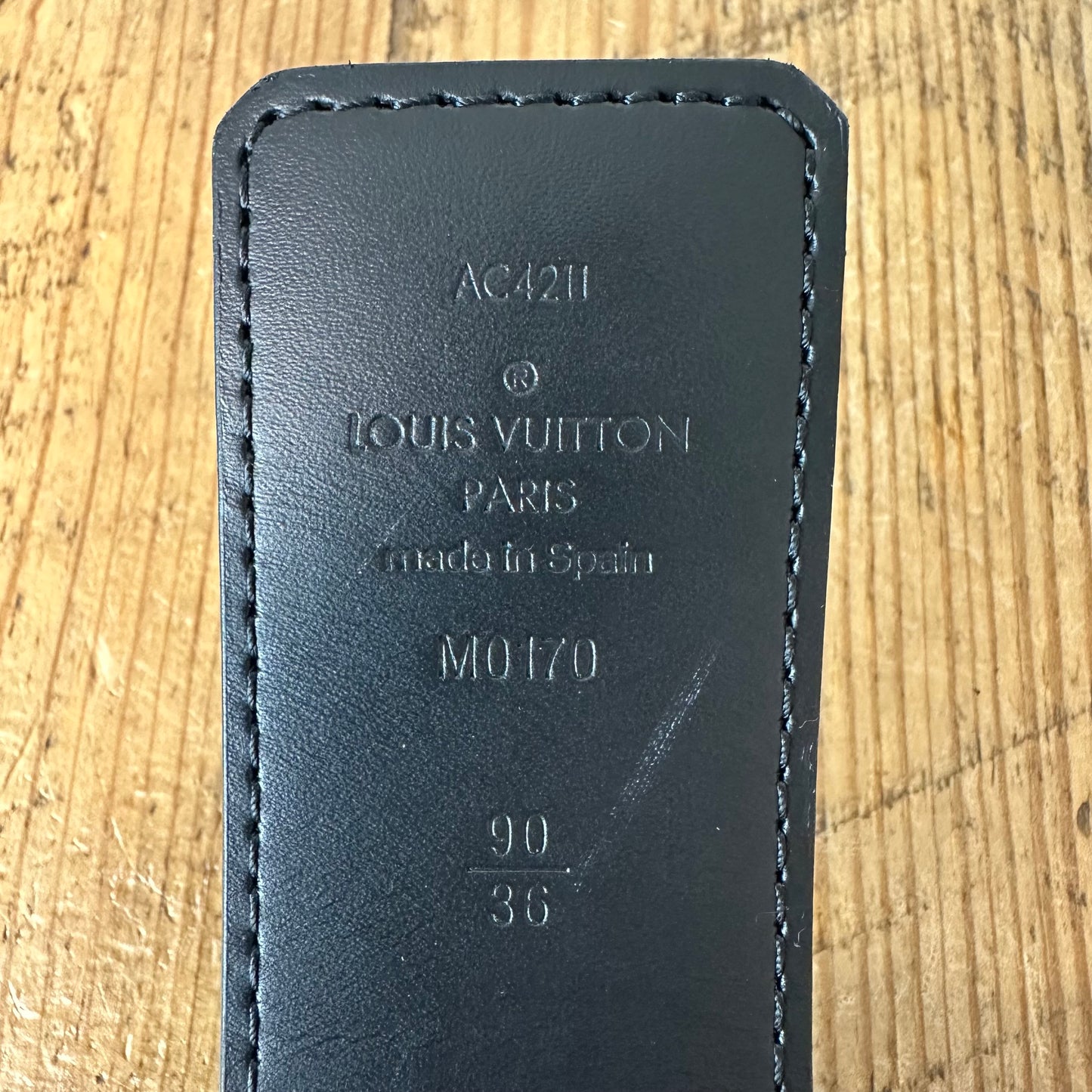 Louis Vuitton Circle Brown Monogram Belt Sz (90/36) W/ Box