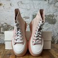Alexander McQueen Pink White Tread Boot Sz 6 (38.5)