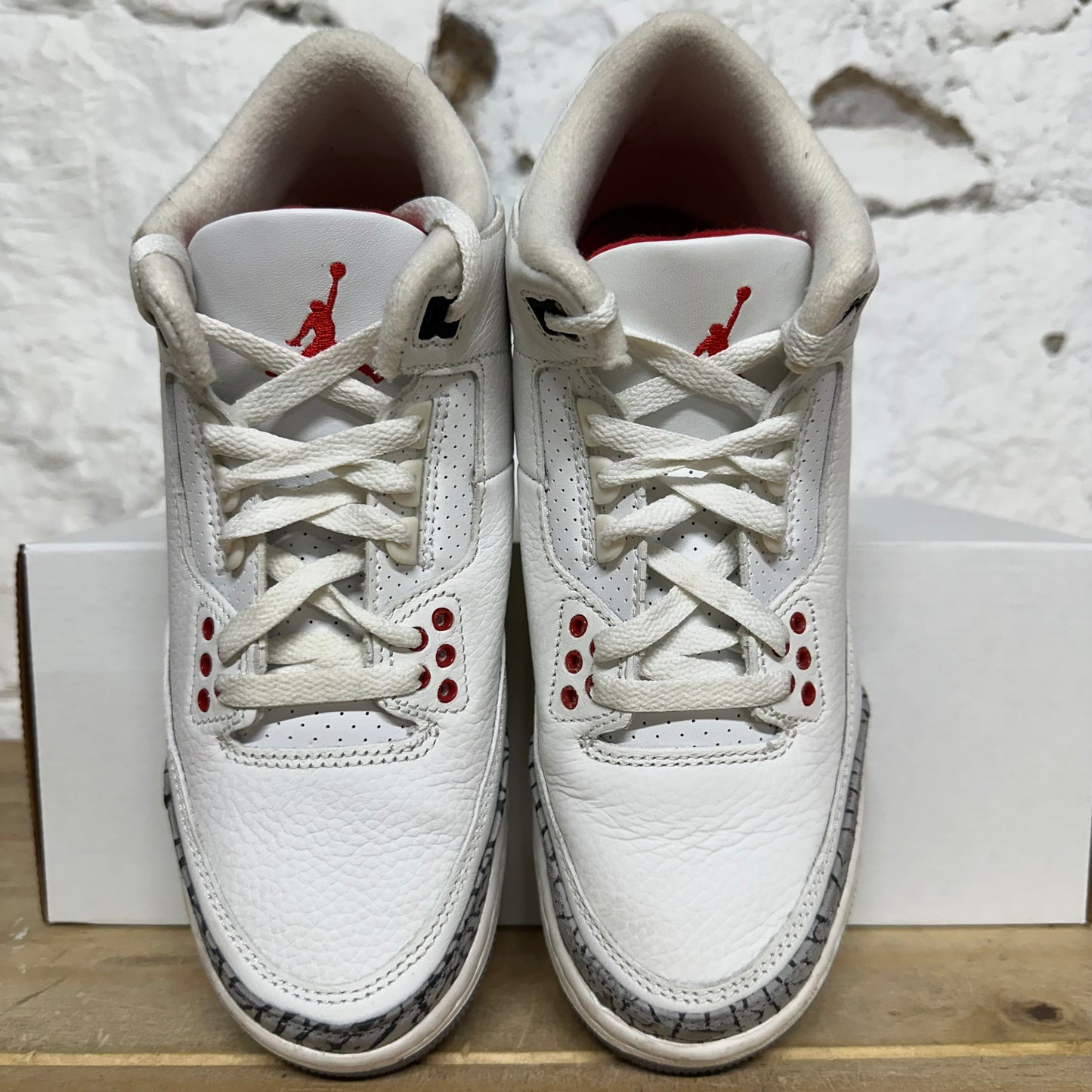 Air Jordan 3 White Cement Reimagined Sz 5.5Y