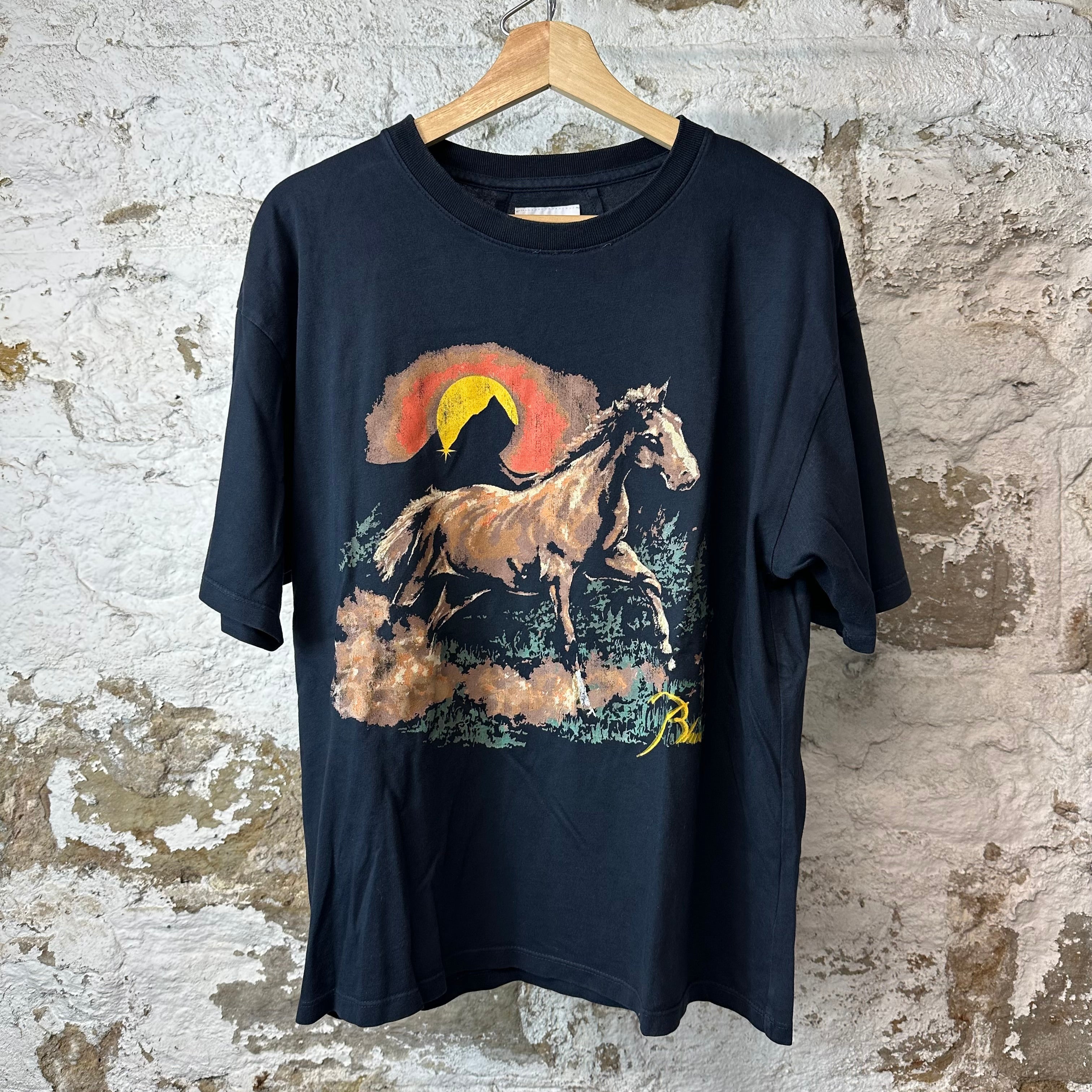 Rhude Santo Black T-Shirt Sz S
