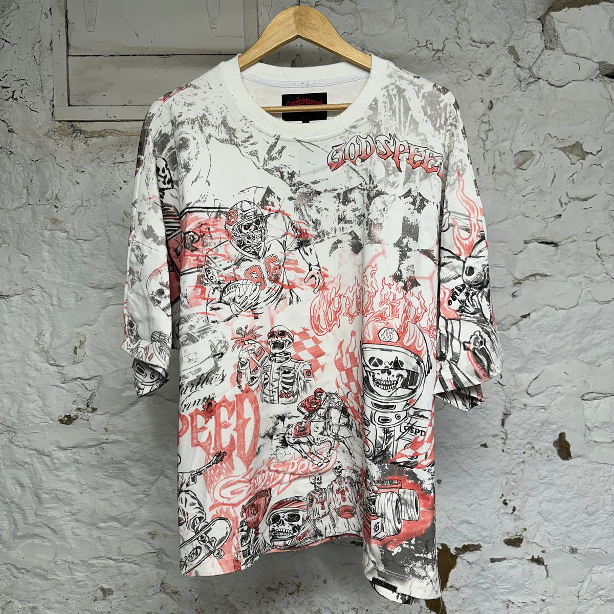 Godspeed Sketch Archive T-Shirt White Sz XL