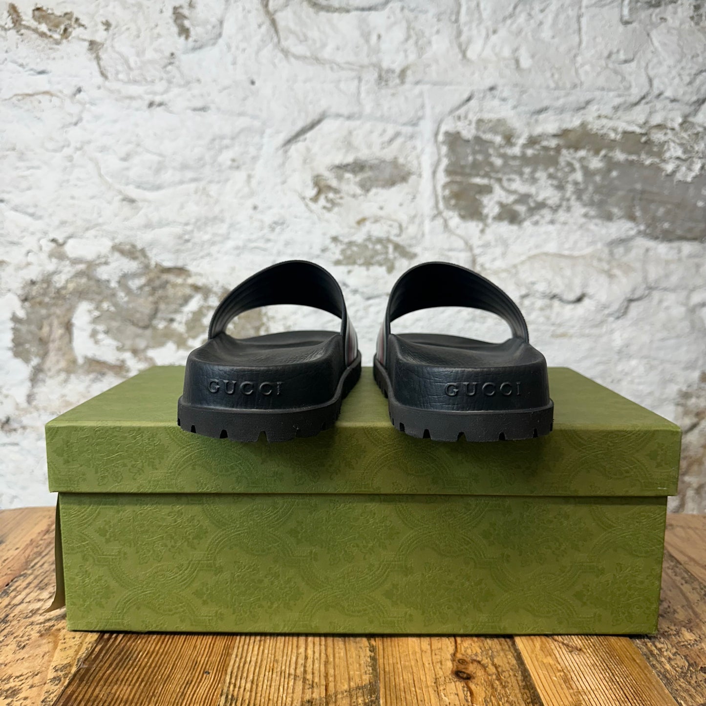 Gucci Web Slide Black Sz 9