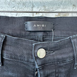 Amiri MX1 Gray Paisley Black Denim Jeans Sz 28