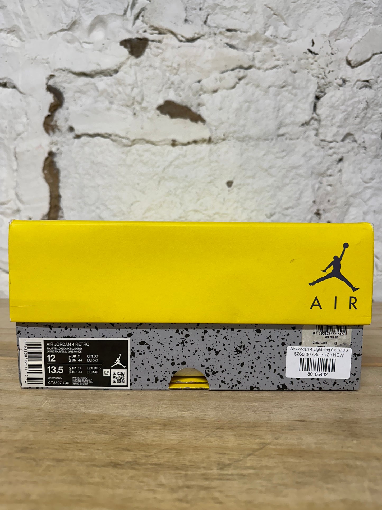 Air Jordan 4 Lightning Sz 12 DS