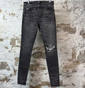 Amiri Knee Hole Plain Gray Denim Jeans Sz 32