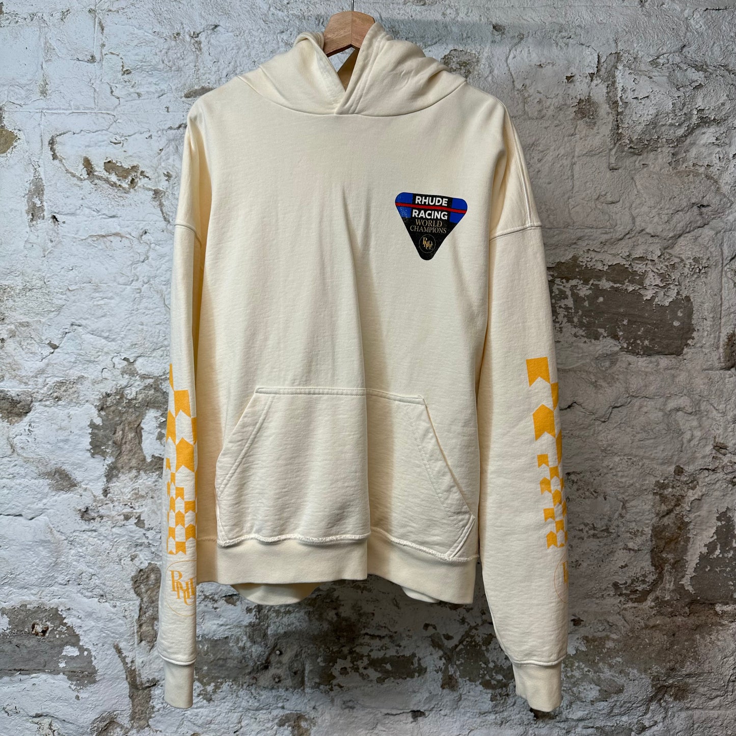Rhude Racing WC Hoodie Cream Sz S