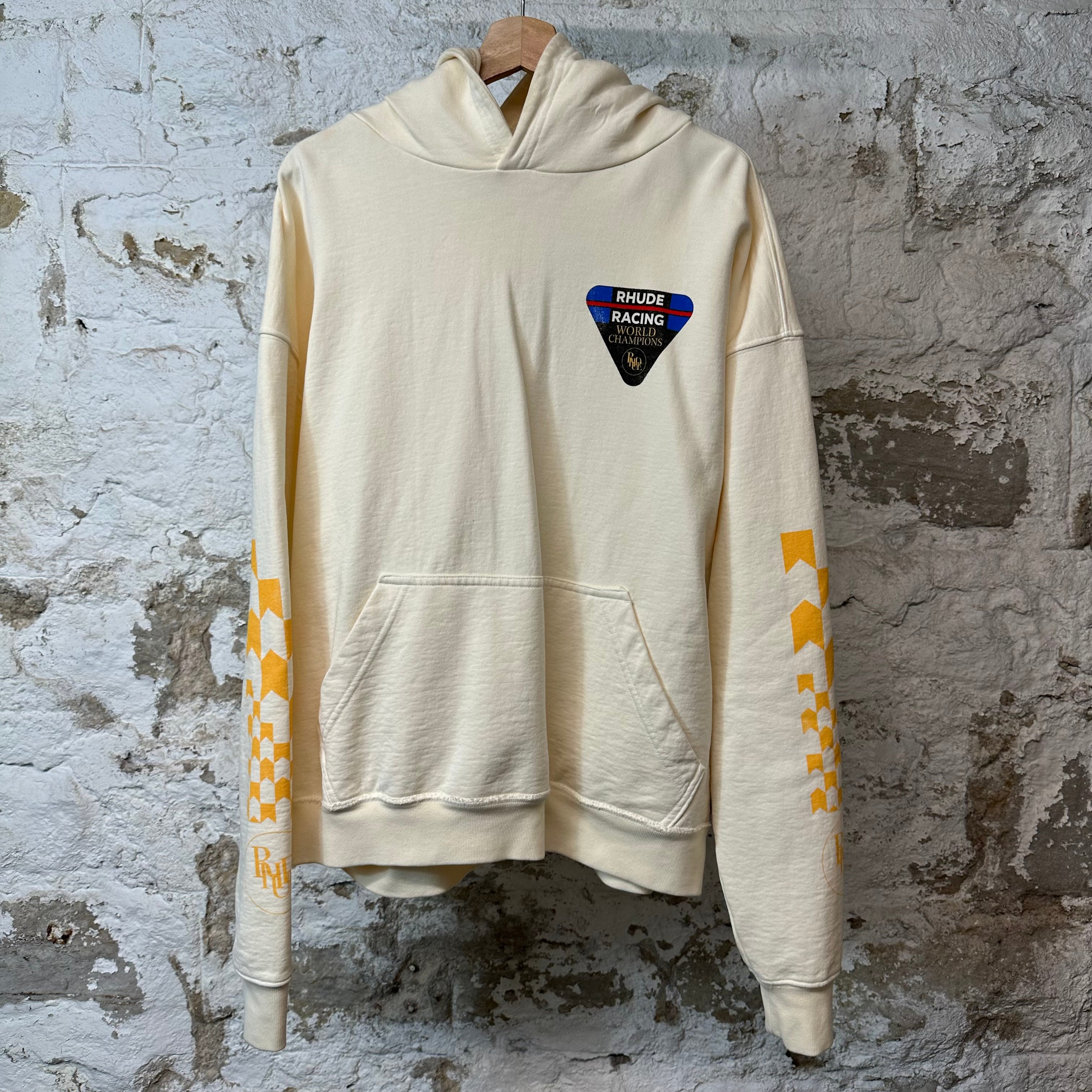 Rhude Racing WC Hoodie Cream Sz S