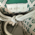 Louis Vuitton Green White Skate Sneaker Sz 8.5 (7LV)