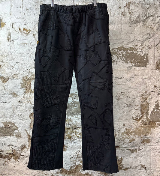 Gallery Department Collage Flare Black Sweatpants Sz XXL