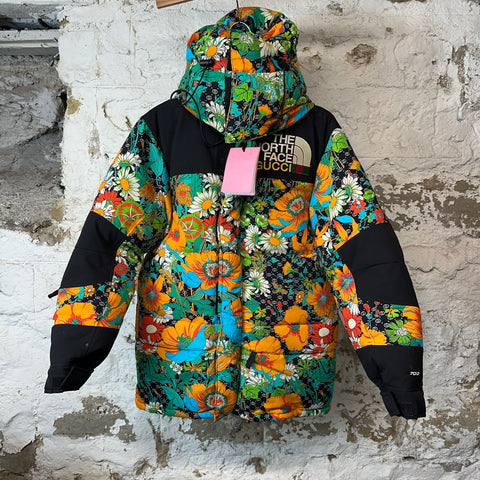 Gucci Floral Black Down Jacket Sz XXS