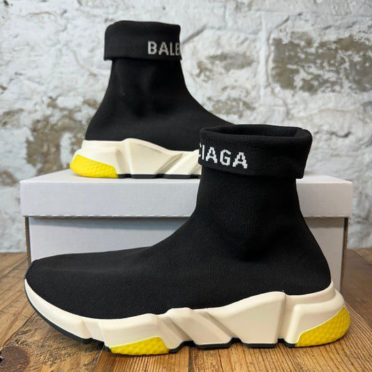 Balenciaga Sock Runner Black White Yellow Sneaker Sz 10 (43)