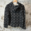 Louis Vuitton NBA White Flower Quilted Jacket Black Sz L
