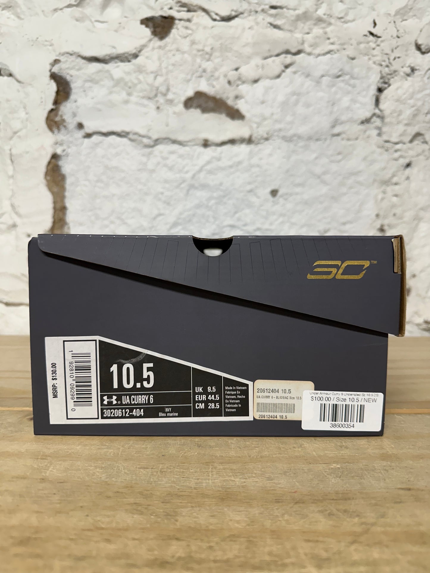 Under Armour Curry 6 Underrated Sz 10.5 DS