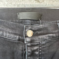 Amiri MX1 Camo Patch Black Denim Jeans Sz 34