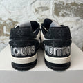 Louis Vuitton Black White Strap Trainer Sneaker Sz 10 (8.5LV)