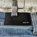 Amiri Orange TGCW Blue Denim Jeans Sz 31