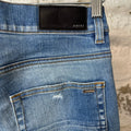 Amiri MX1 Aloha Patch Blue Denim Jeans Sz 32