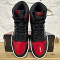 Air Jordan 1 High Patent Bred Sz 8.5