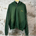 HMDD Green Bean Crystal Zip Up Hoodie Sz L