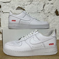 Nike Air Force 1 Low Supreme White Sz 10