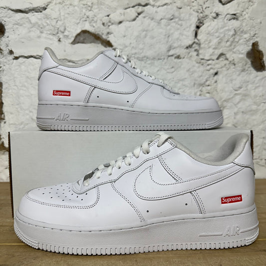 Nike Air Force 1 Low Supreme White Sz 10
