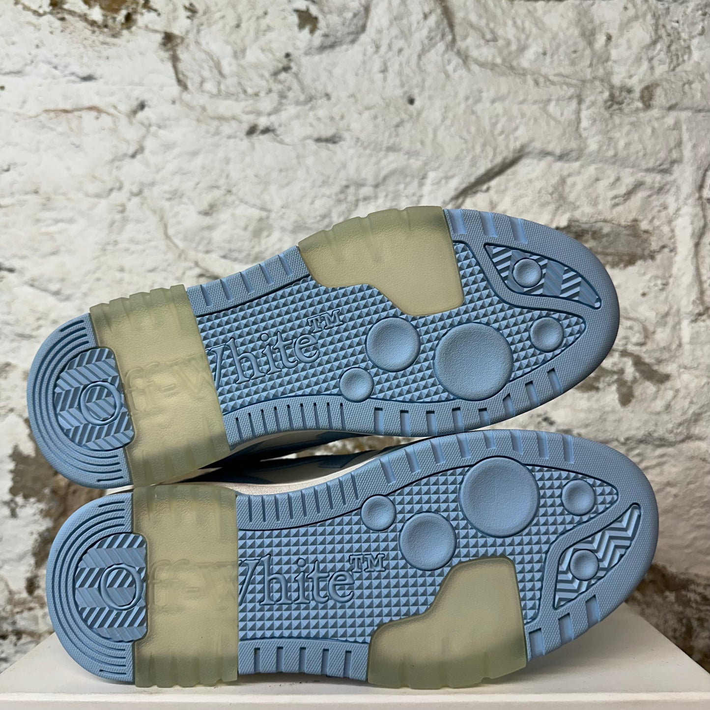 Off White Out Of Office Ice Blue White Sneaker Sz 7 (40) DS