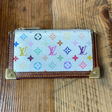 Louis Vuitton White Murakami Leather Lined Coin Pouch