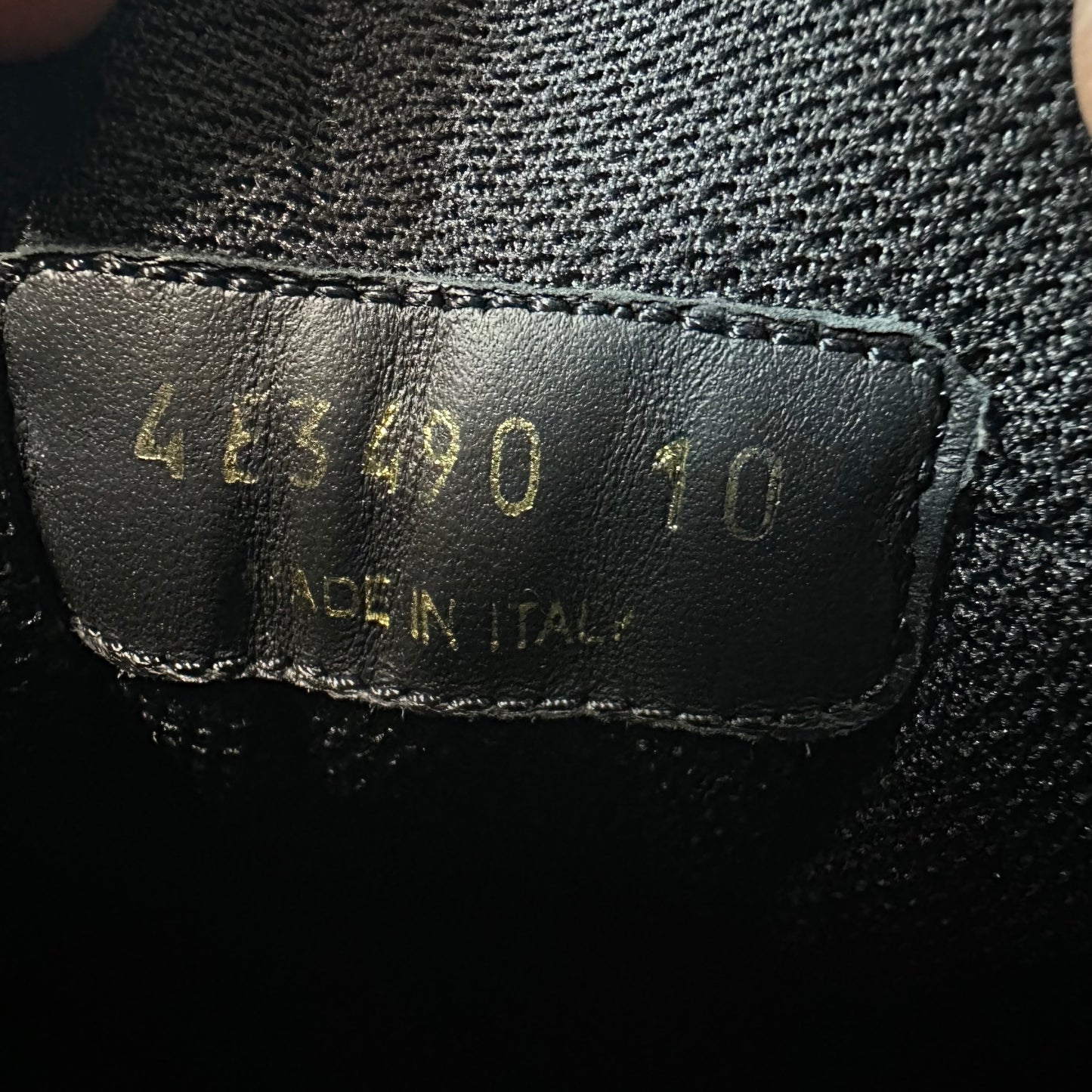 Prada Triple Black White Tab Platform Sneaker Sz 10