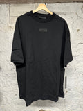 Fear of God Essentials Black Arc Logo T-Shirt Sz M DS