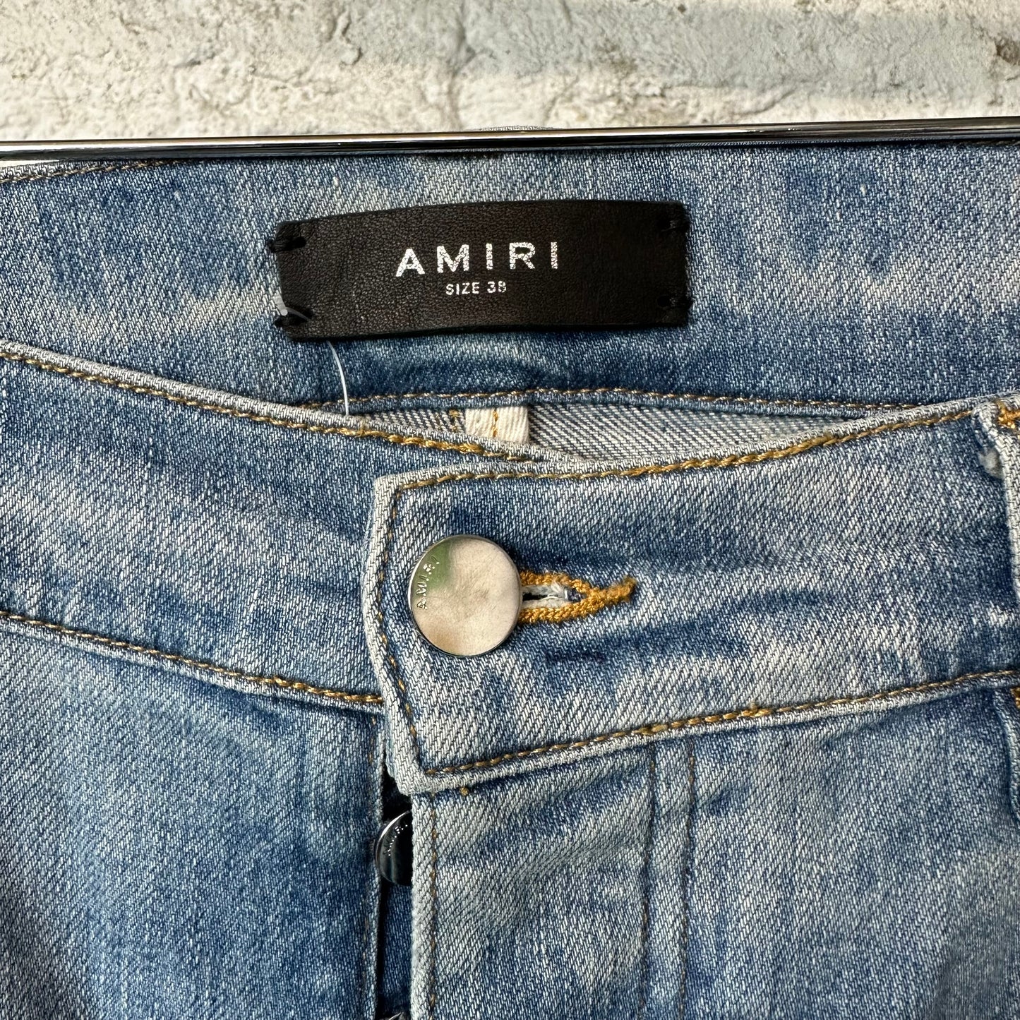 Amiri MX1 Denim Spell Blue Denim Jeans Sz 38