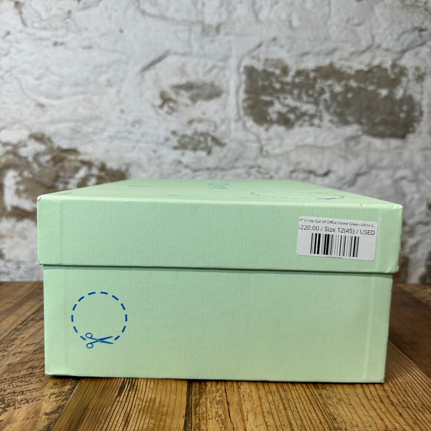 Off-White Out Of Office Forest Green White Sneaker Sz 12 (45)