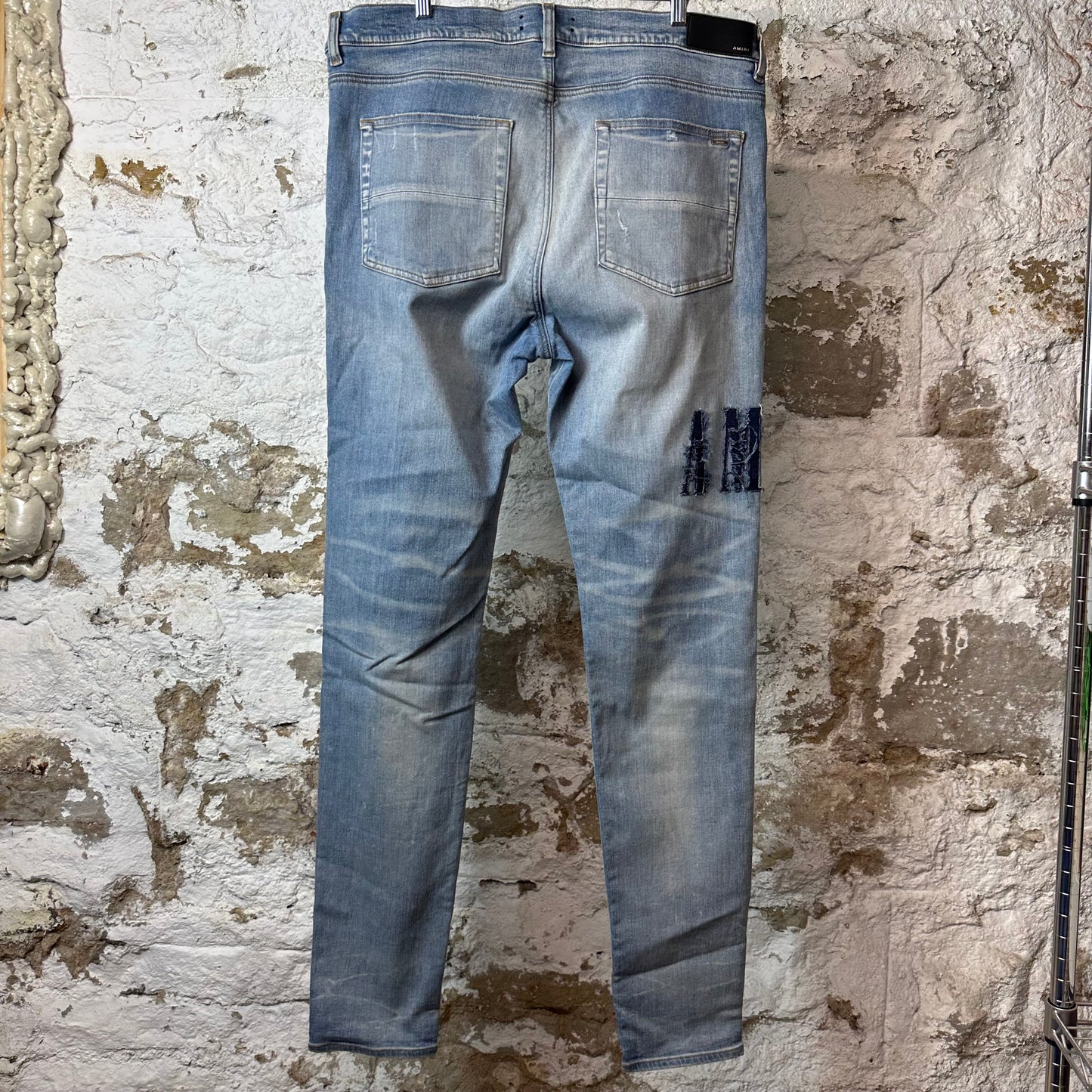 Amiri MX1 Denim Spell Blue Denim Jeans Sz 40