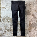 Amiri MX1 Cracked Pink Black Denim Jeans Sz 34