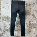 Amiri MX1 Cream Suede Black Denim Jeans Sz 31