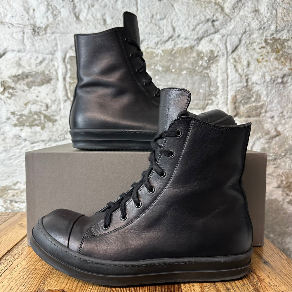 Rick Owens High Triple Black Sneaker Sz 11.5 (44.5)