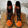 Gucci High Tennis 1977 Orange GG Monogram Nylon Sneaker Sz 9.5