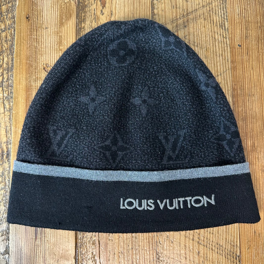 Louis Vuitton Monogram Eclipse Beanie W/ Box