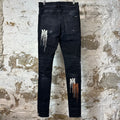 Amiri MA Drip Black Denim Jeans Sz 31