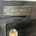 Amiri MX1 Camo Spell Black Denim Jeans Sz 36