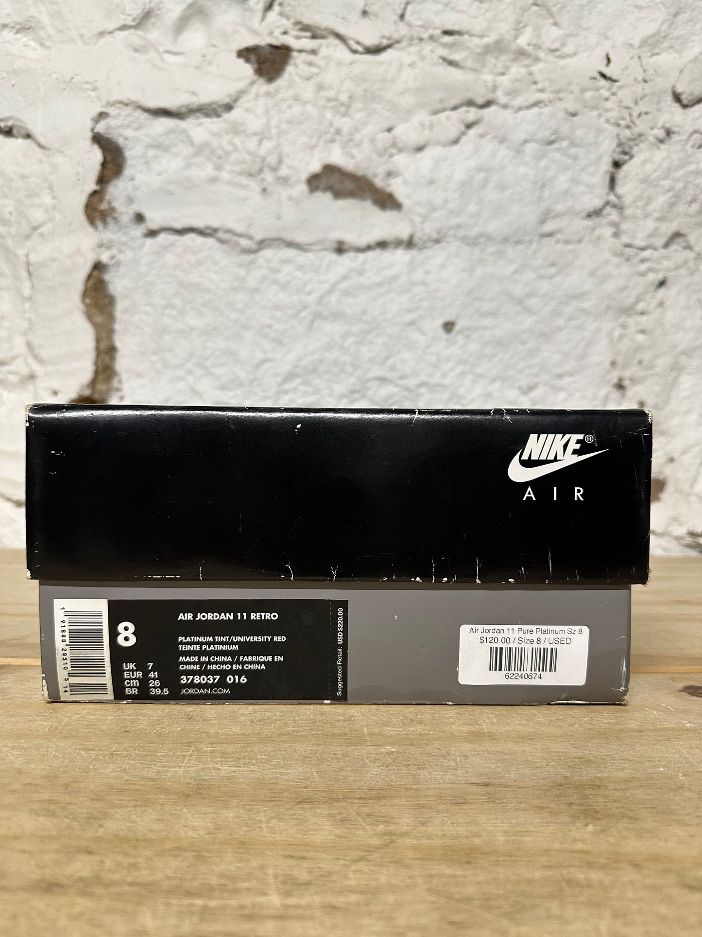 Air Jordan 11 Pure Platinum Sz 8