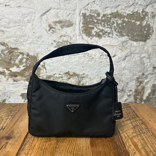 Prada Renylon Black Mini Shoulder Bag