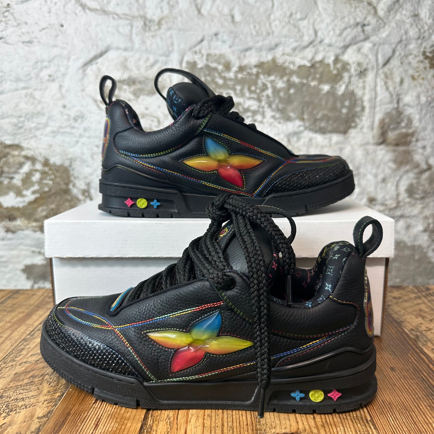 Louis Vuitton Multicolor Black Skate Sneaker Sz 9.5 (8LV)