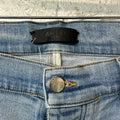 Amiri MX1 Cream Suede Blue Denim Jeans Sz 36